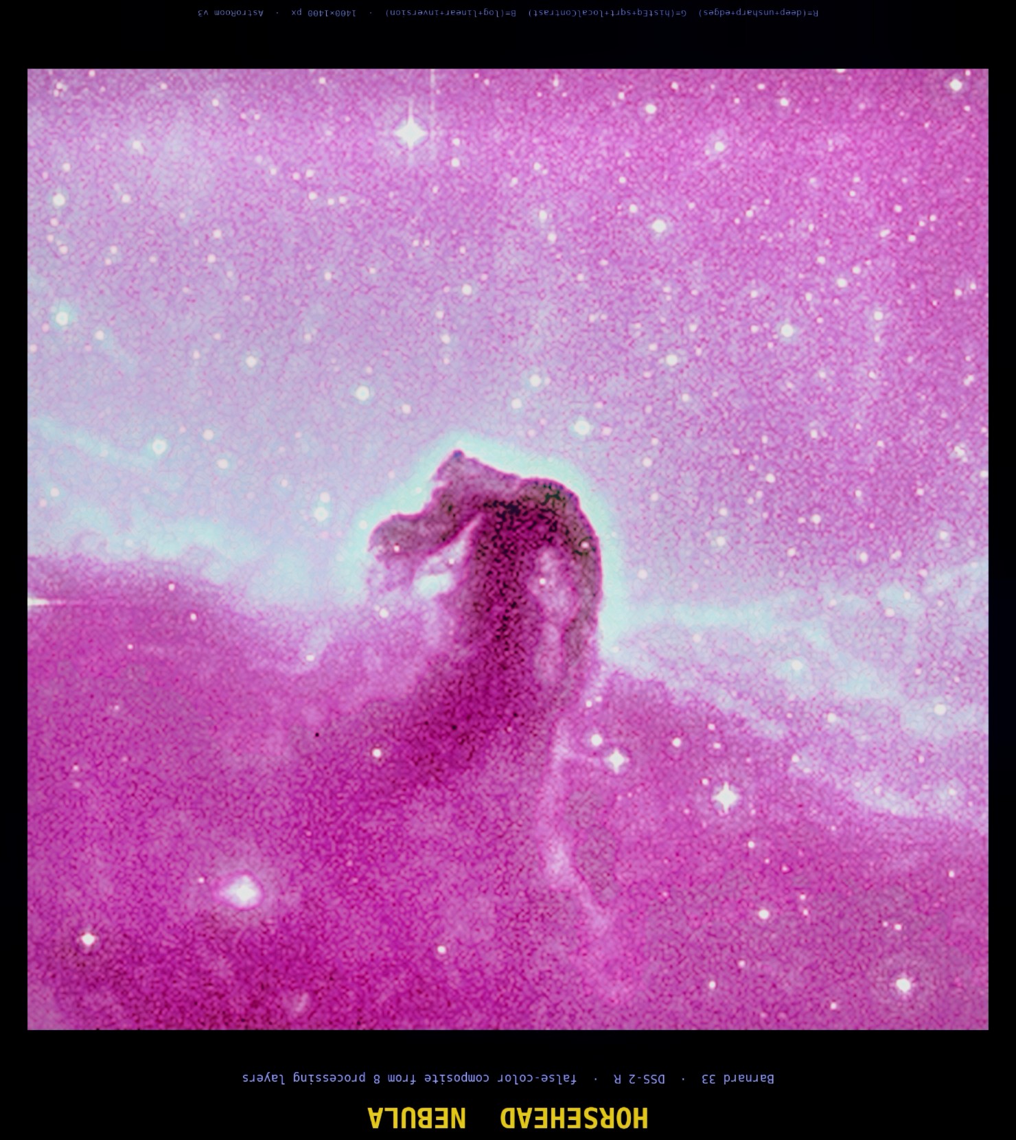 Horsehead — false-colour composite