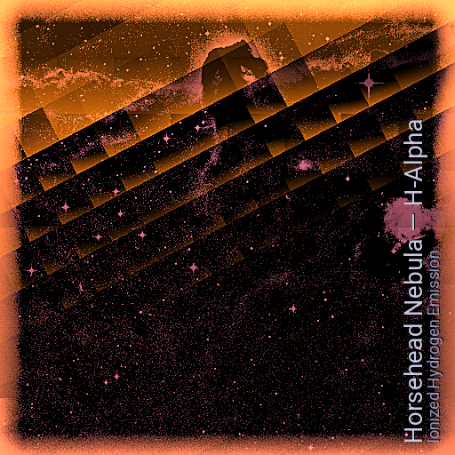 Horsehead — H-alpha pink stretch
