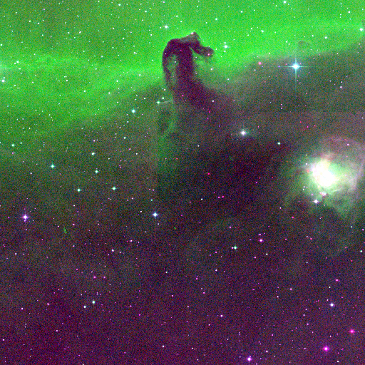 Horsehead — IR + optical + J composite
