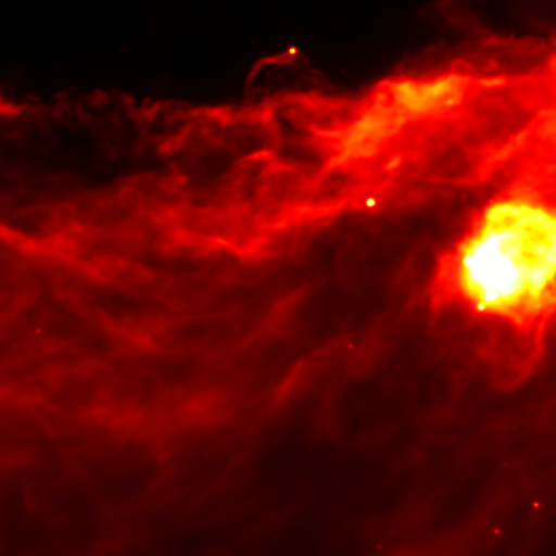 Horsehead — WISE 12µm hot colormap