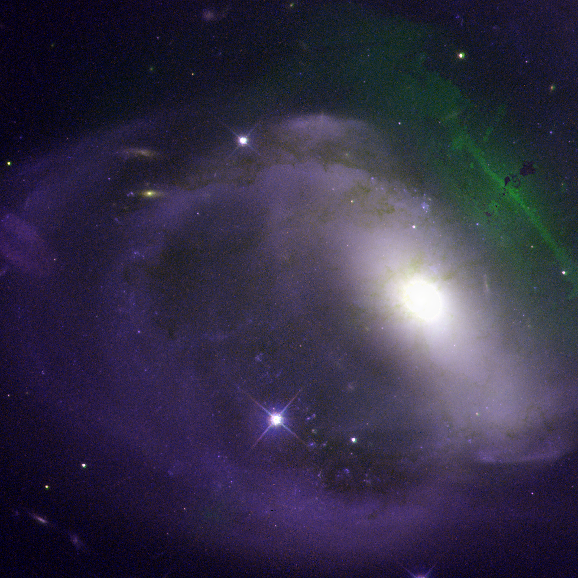 Stephan's Quintet — invisible-band only render